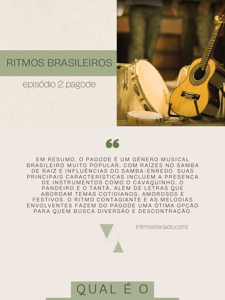 Pagode: Ritmos e Instrumentos Brasileiros | PDF | Álbuns | Música gravada