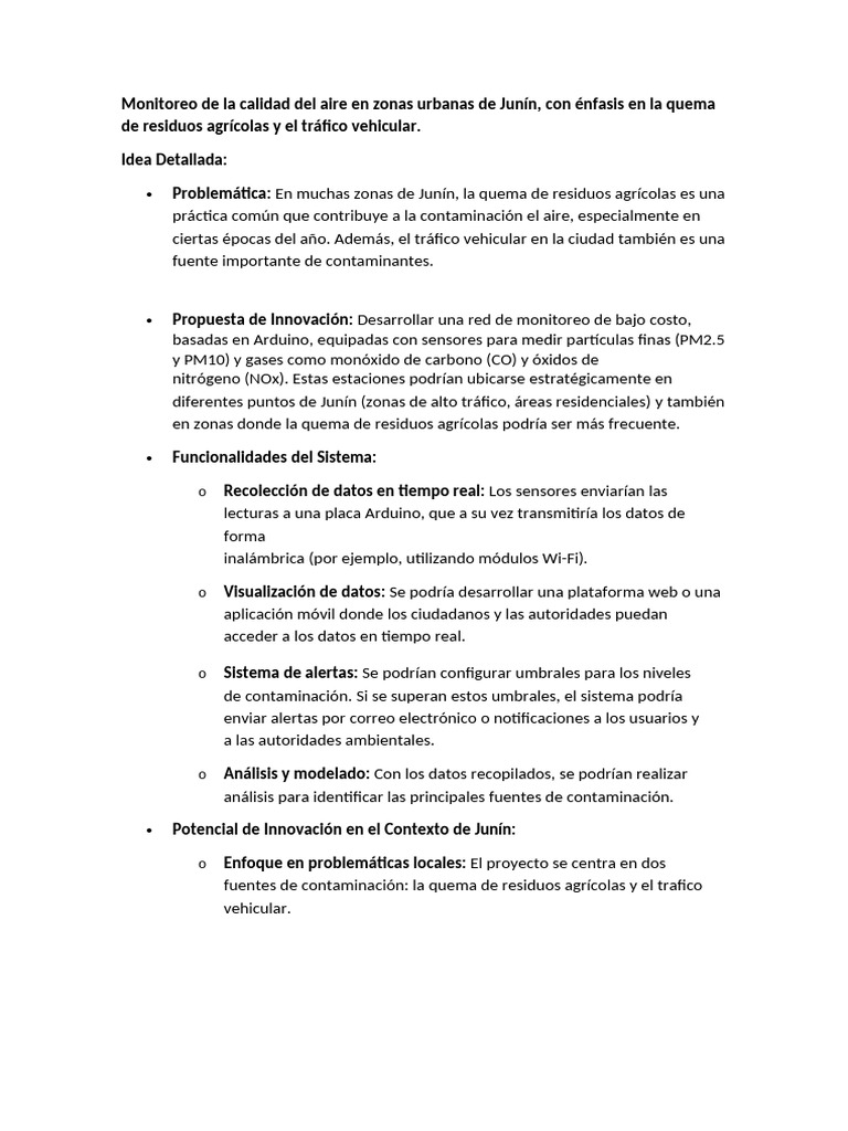 Monitoreo de La Calidad Del Aire en Zonas Urbanas y Periurbanas de ...