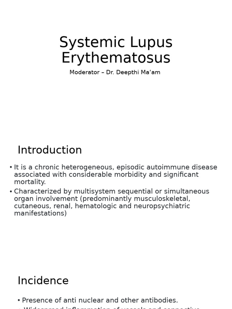 Understanding Systemic Lupus Erythematosus | PDF | Human Diseases And ...