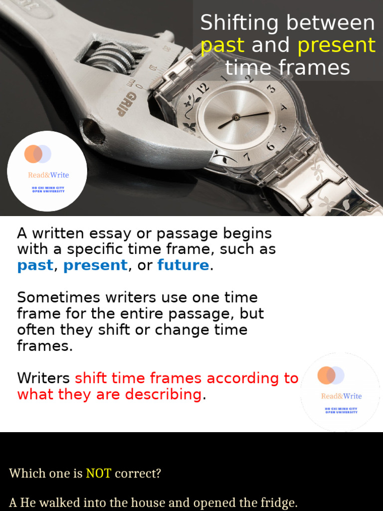 Mastering Time Frame Shifts in Writing | PDF