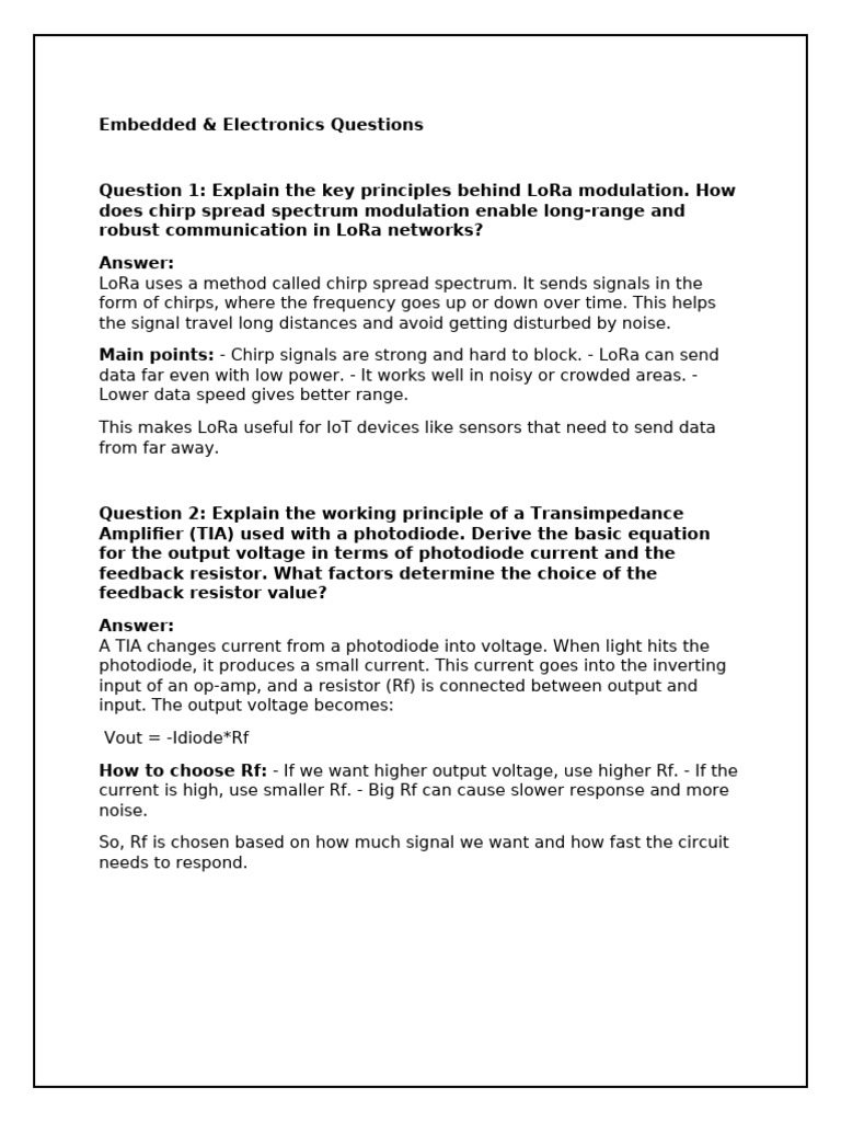 Embedded Questions Answers | PDF