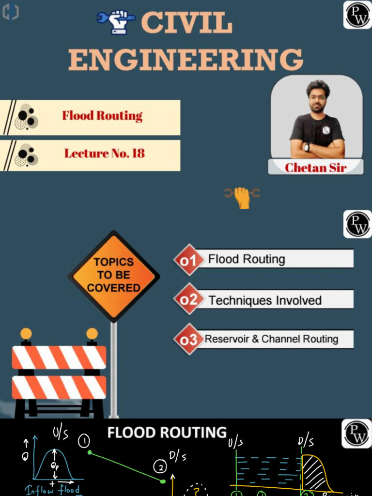 Flood Routing 01 - Class Notes - Parakram GATE-2024 Civil Weekday ...
