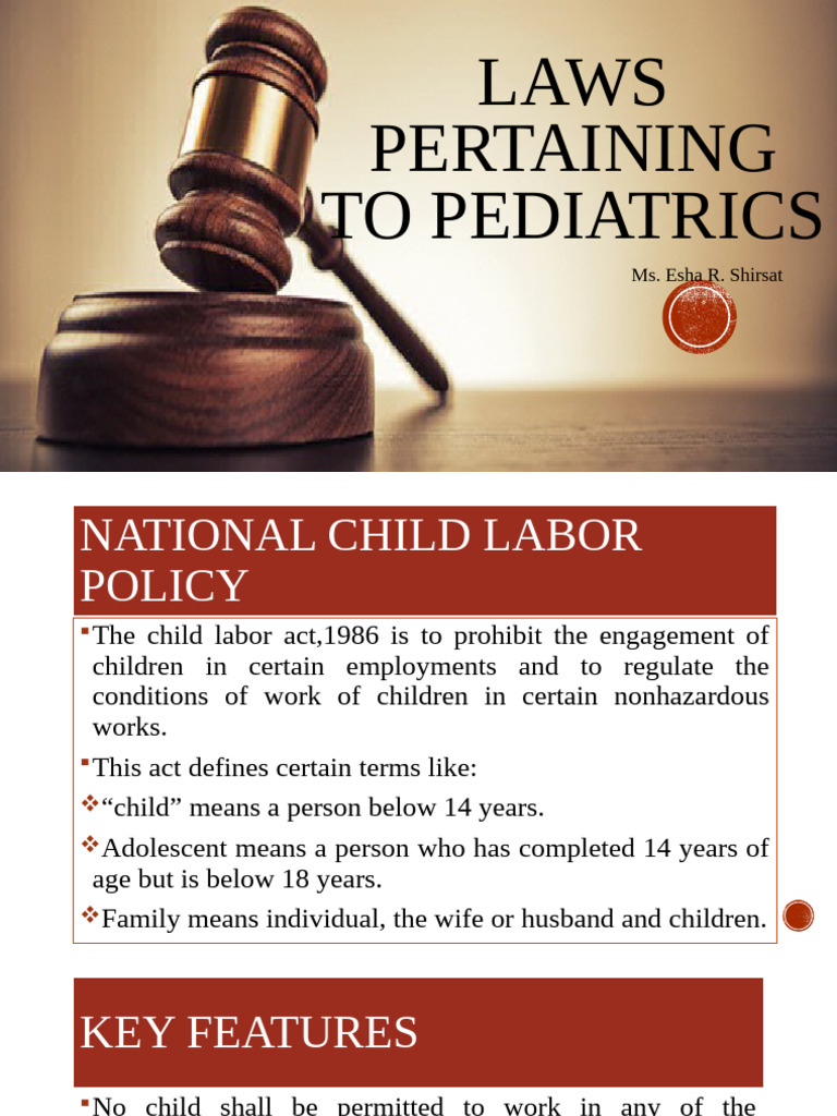 Pediatric Laws and Child Protection | PDF | Juvenile Delinquency ...