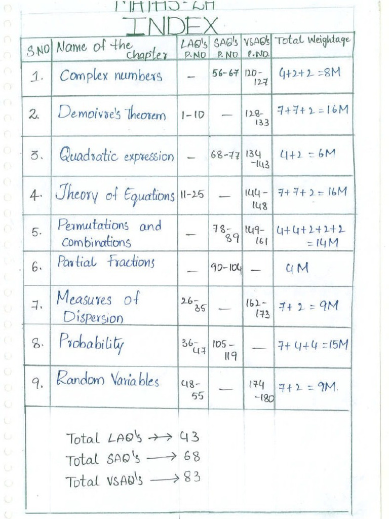 SR Maths-2a | PDF