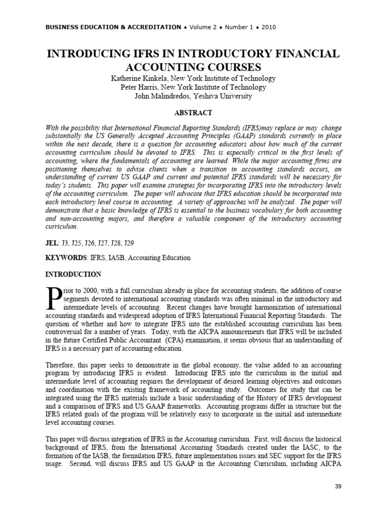 SSRN 1871157 | PDF | International Financial Reporting Standards ...