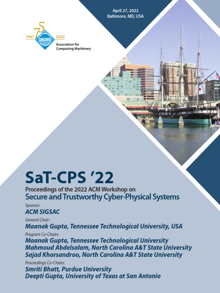 SaT-CPS 2022 Workshop Proceedings | PDF | Computing | Computer Science