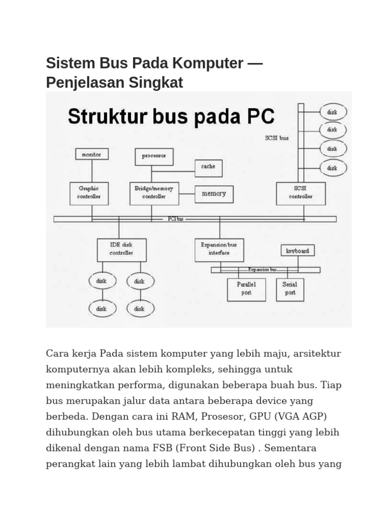 Sistem Bus Pada Komputer - REZA - MODUL 2 | PDF