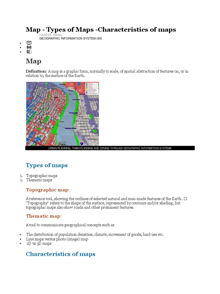 Understanding Map Types and Characteristics A Guide to Topographic and