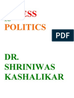 Stress and Politics Dr. Shriniwas Kashalikar