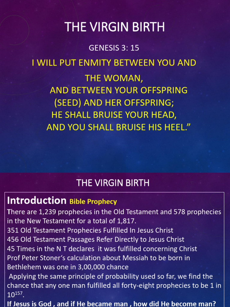 The Significance of the Virgin Birth | PDF | Jesus | Mary, Mother Of Jesus