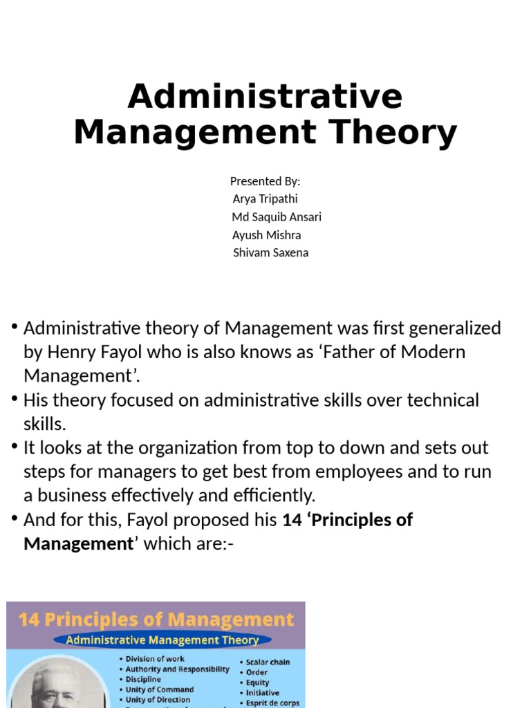 Overview of Fayol's Management Principles | PDF | Economies | Business