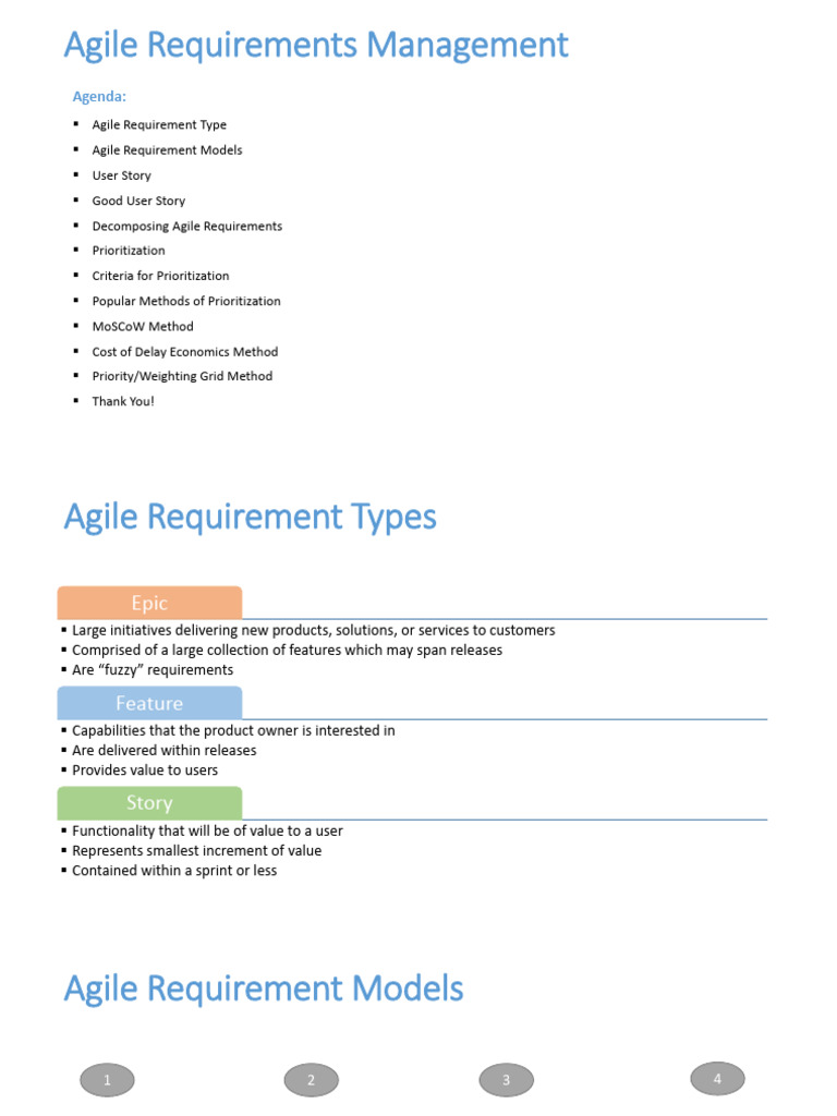 Agile Requirements Management Overview | PDF | Scrum (Software ...