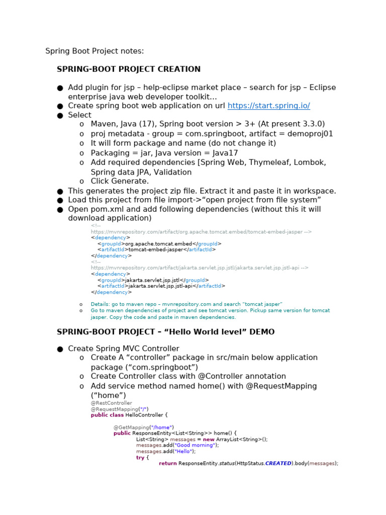 SpringBootdevelopmentGuidelines GEMS25 | PDF | Computing | Computer ...