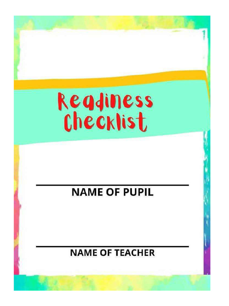 Readiness Assessment Pdf