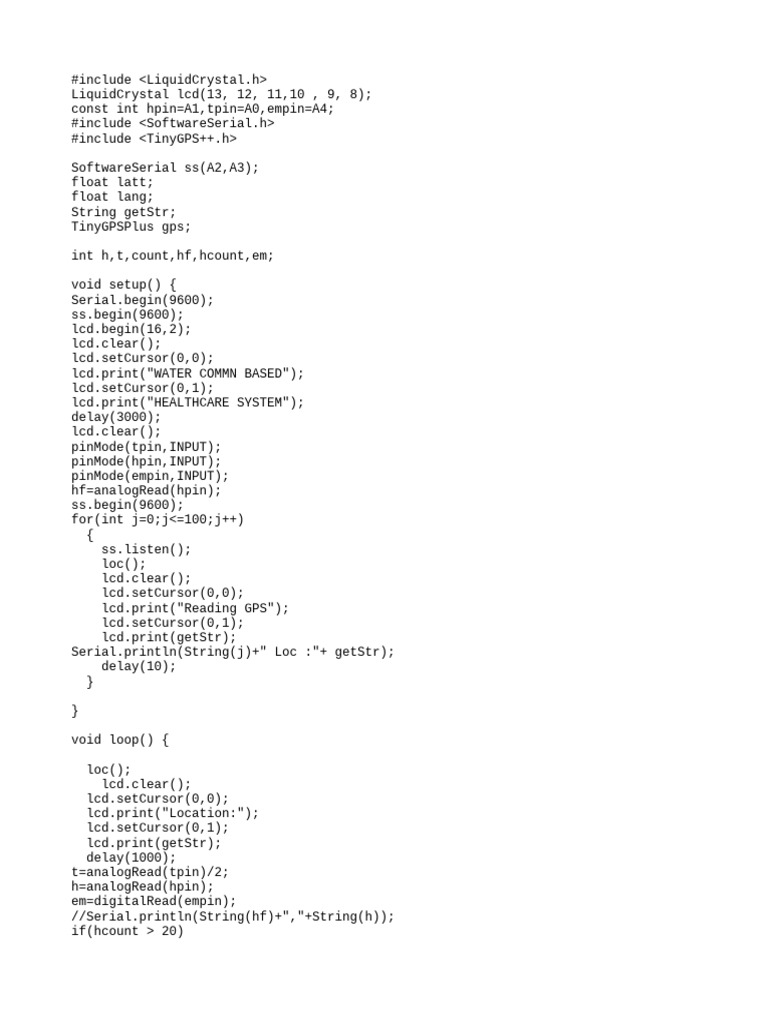 Water Quality Healthcare System Code | PDF