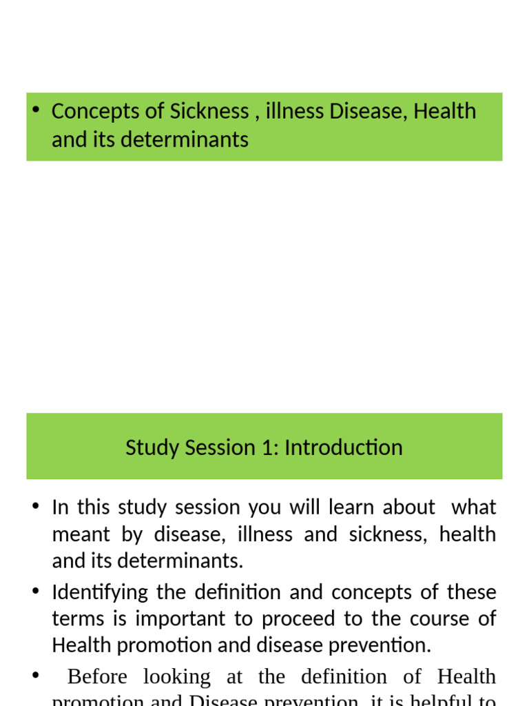 Understanding Health and Illness Concepts | PDF | Preventive Healthcare ...