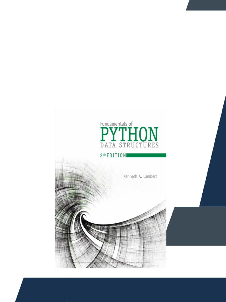 Cengage Learning Fundamentals of Python Data Structures 2nd Edition ...