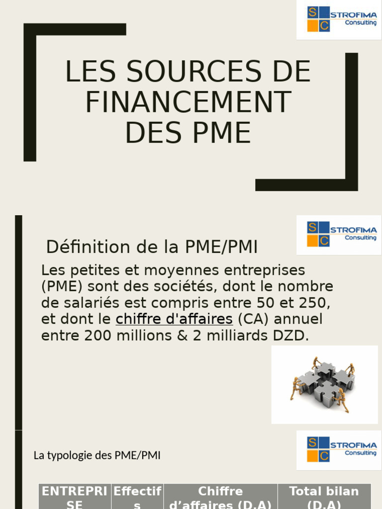 Financement des PME et PMI en Algérie | PDF | Petite ou moyenne ...