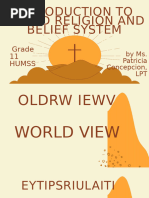 Monotheistic Religions Comparison Table | PDF | Monotheism | God