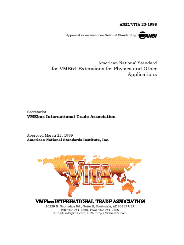 VME Specs | PDF | Computer Architecture | Computer Engineering