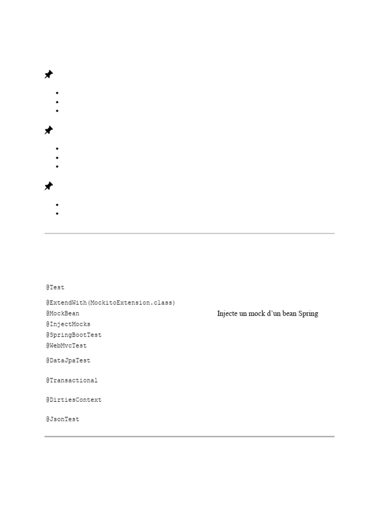 Tests Spring Boot : Types et Exemples | PDF | Données informatiques ...