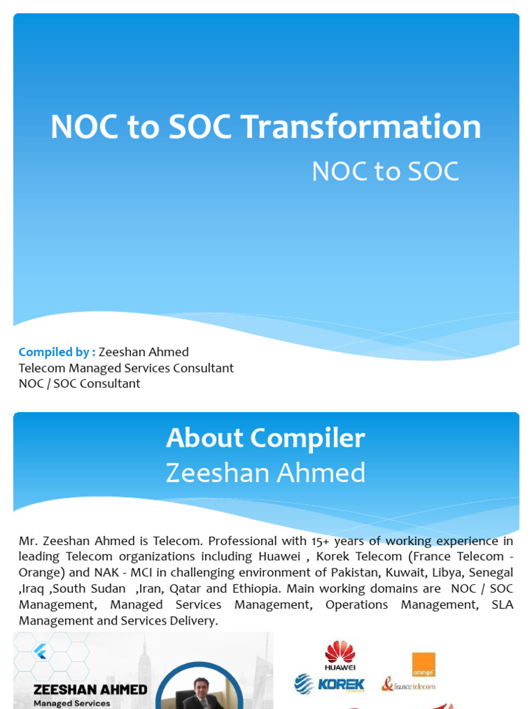 NOC to SOC Transformation Guide | PDF | Computing | Business