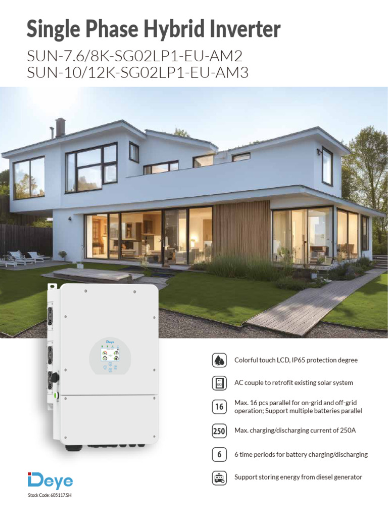 SUN-12K-SG02LP1-EU-AM3 Inverter Specs | PDF | Electrical Engineering ...