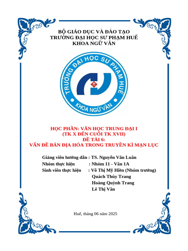 VDBDH TKML | PDF