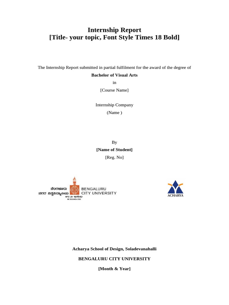 Visual Arts Internship Report | PDF | Thesis