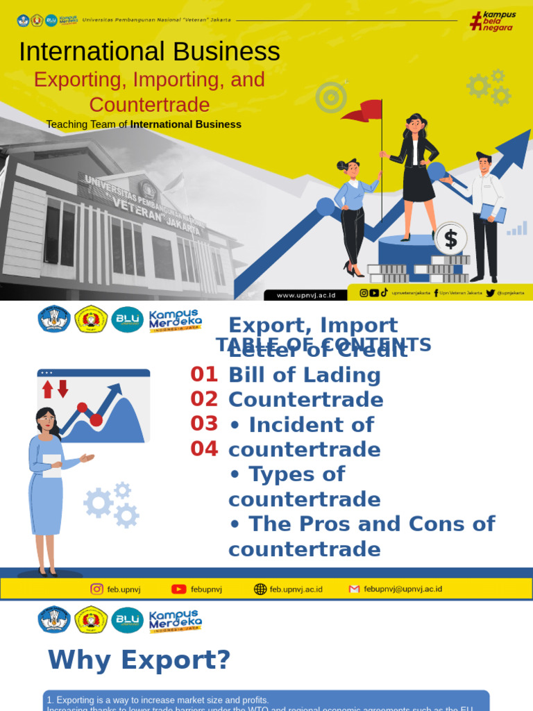 TM13 - Export, Import, and Countertrade Updated | PDF | Exports | Payments