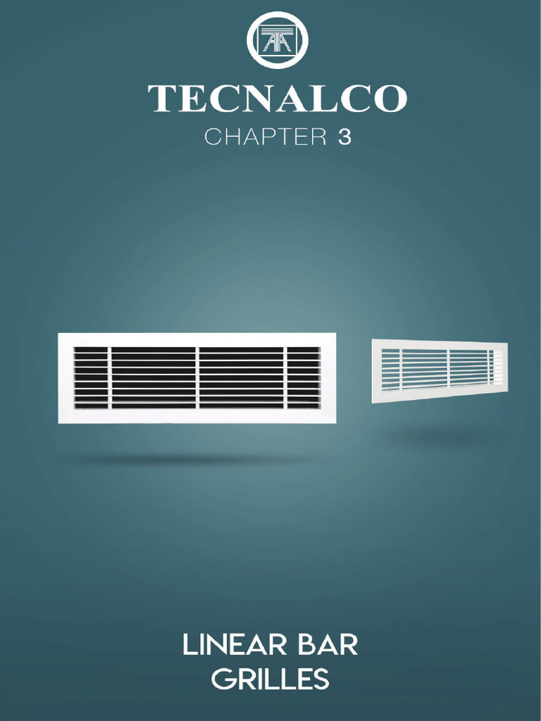 Linear Bar Grilles Overview | PDF | Duct (Flow) | Pressure