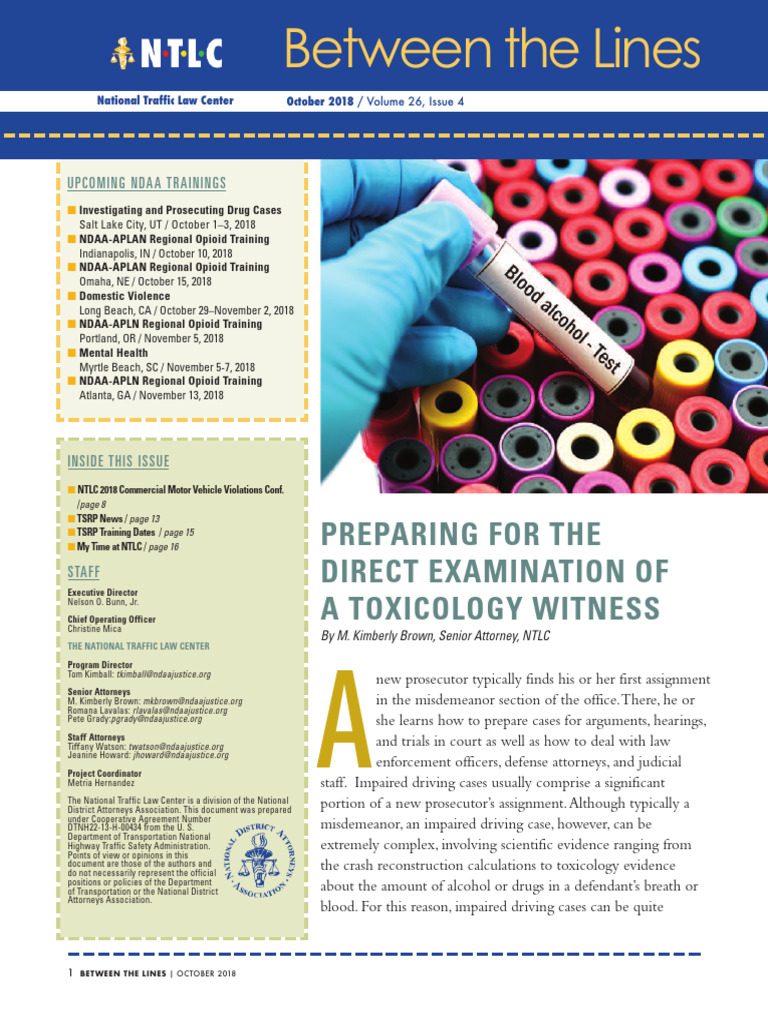 BTL Vol 26 No 4 Toxicologist Witness Edition CORRECT PDF District