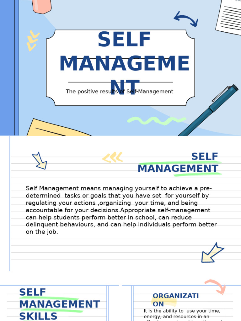Benefits of Self-Management Skills | PDF