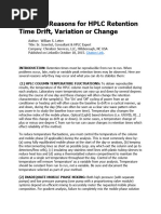 HPLC Reversed-Phase Column Regeneration | PDF | High Performance Liquid ...