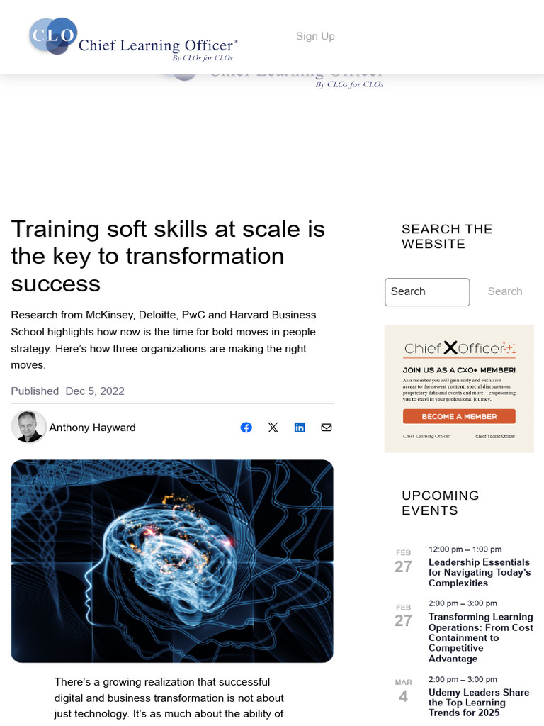 Training Soft Skills at Scale Is The Key To Transformation Success ...