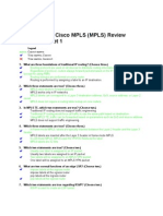 Implementing Cisco MPLS Q &a 4m Cisco Set 1