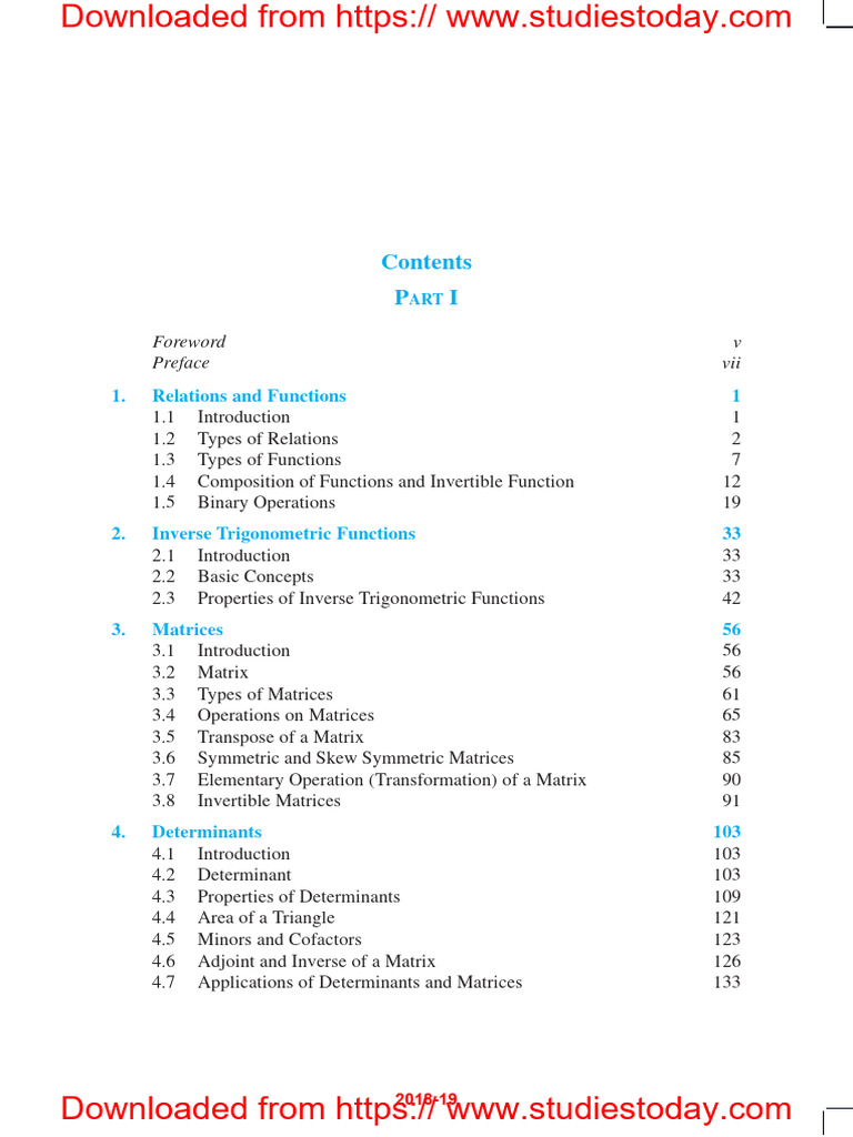 Mathematics: Relations and Functions Guide | PDF | Function ...