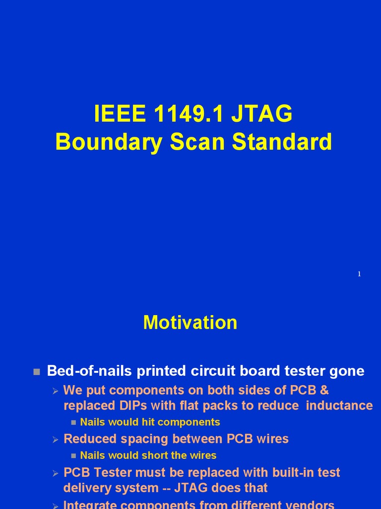 IEEE 1149.1 JTAG Boundary Scan Overview | PDF | Electrical Engineering ...