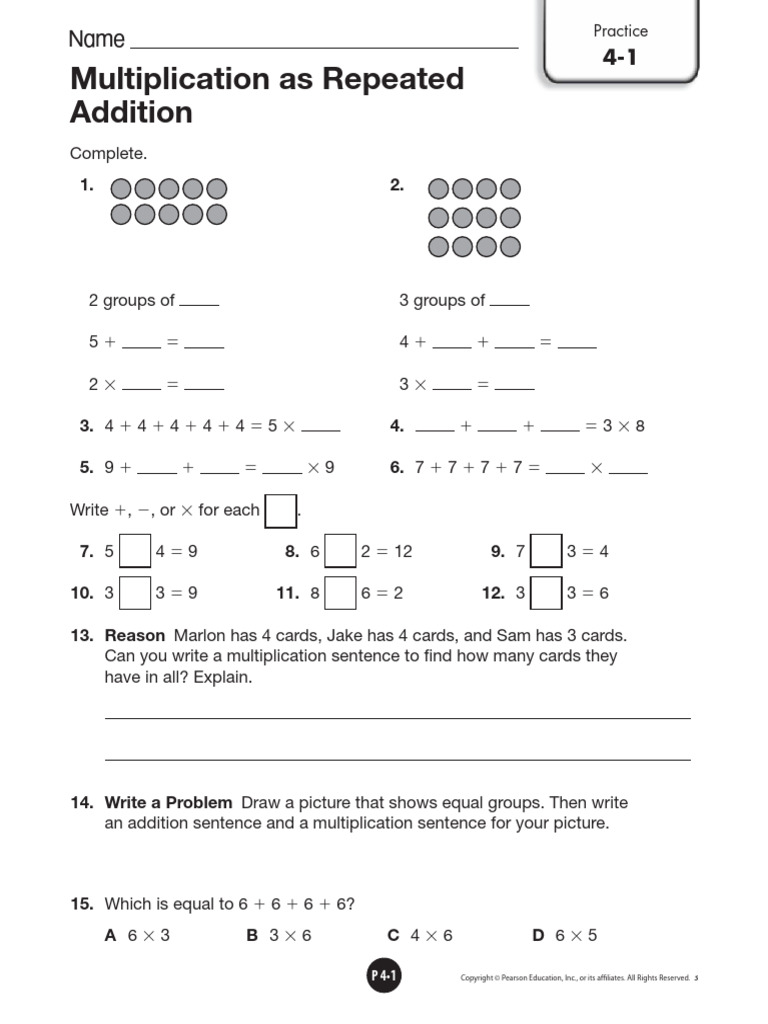 Multiplication Concepts and Exercises | PDF