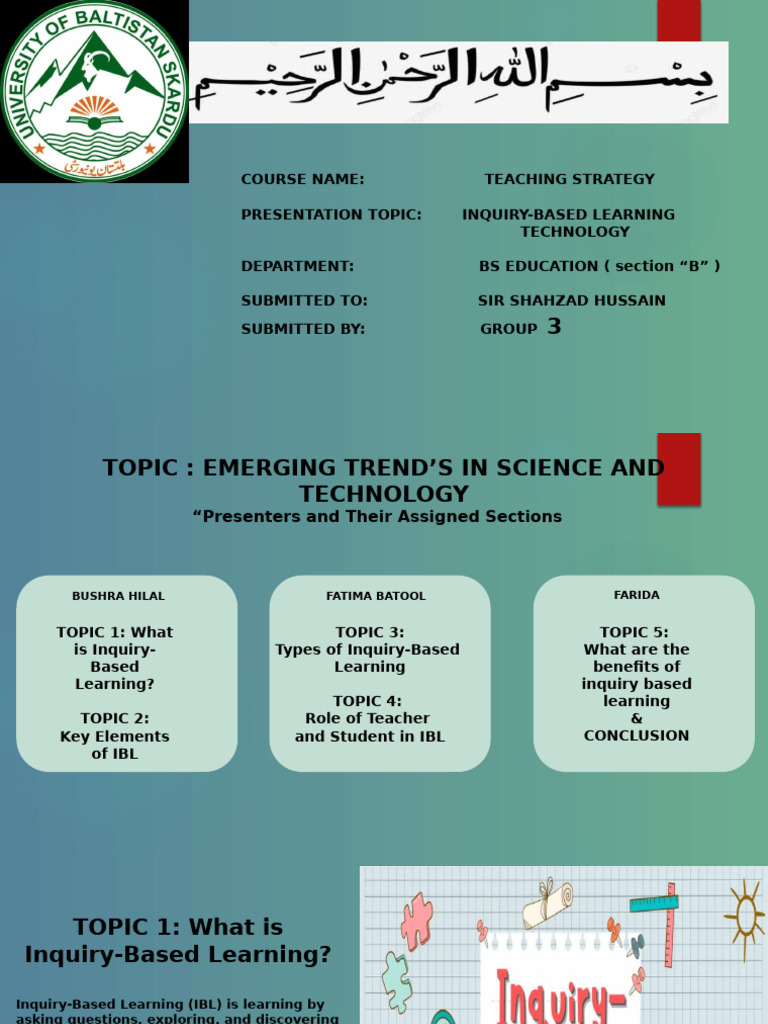 Inquiry-Based Learning Strategies | PDF | Inquiry Based Learning ...