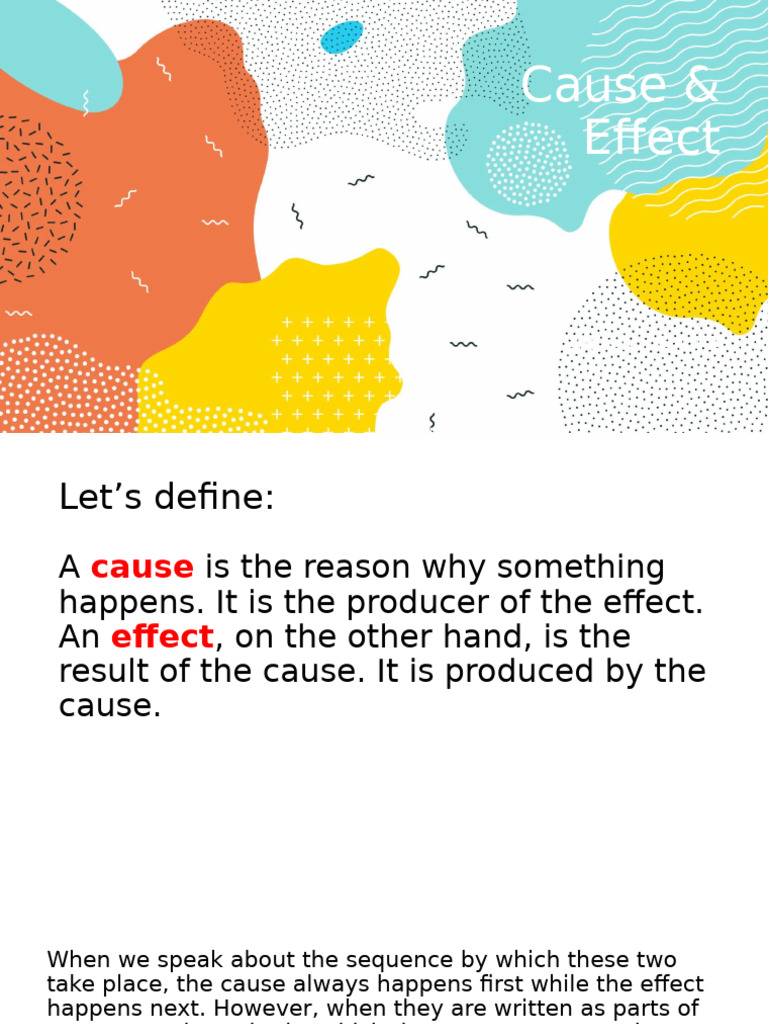 Cause and Effect Q4 M2 | PDF