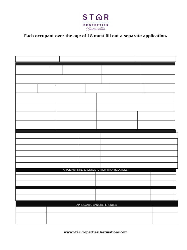 Rental Application | PDF | Landlord
