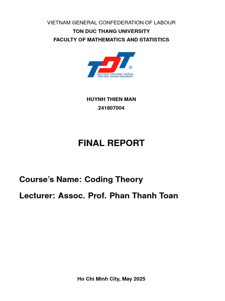 Cyclic Codes in Coding Theory | PDF | Ring (Mathematics) | Ring Theory