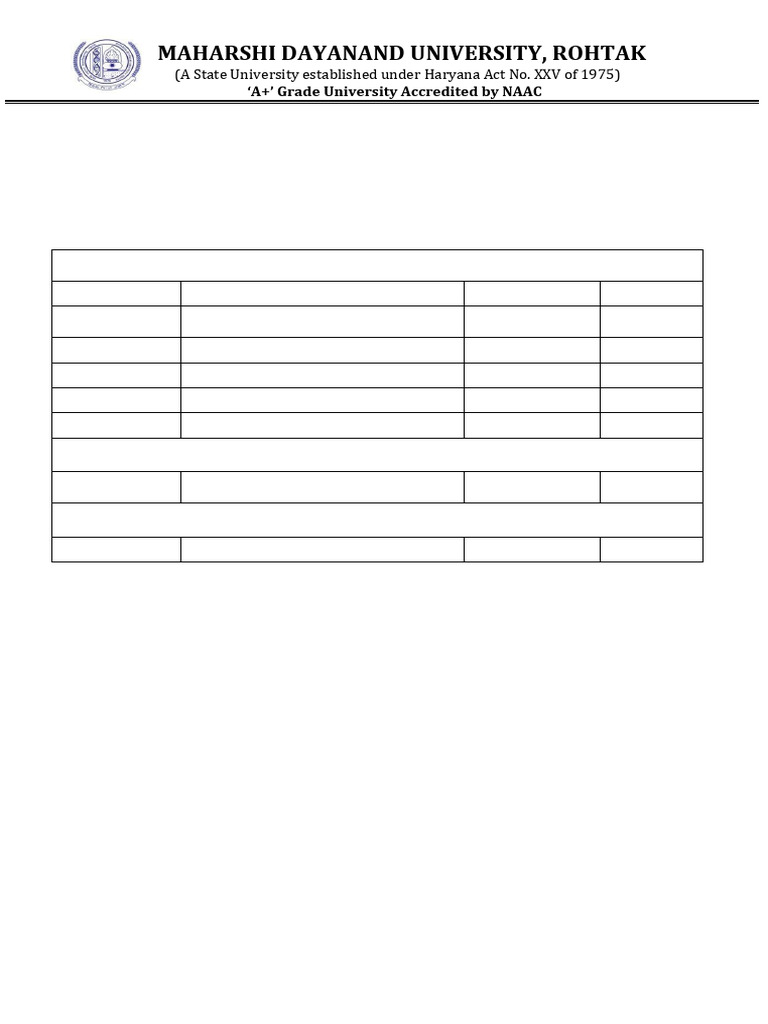 MBA 1st Semester Exam Date Sheet 2024 | PDF