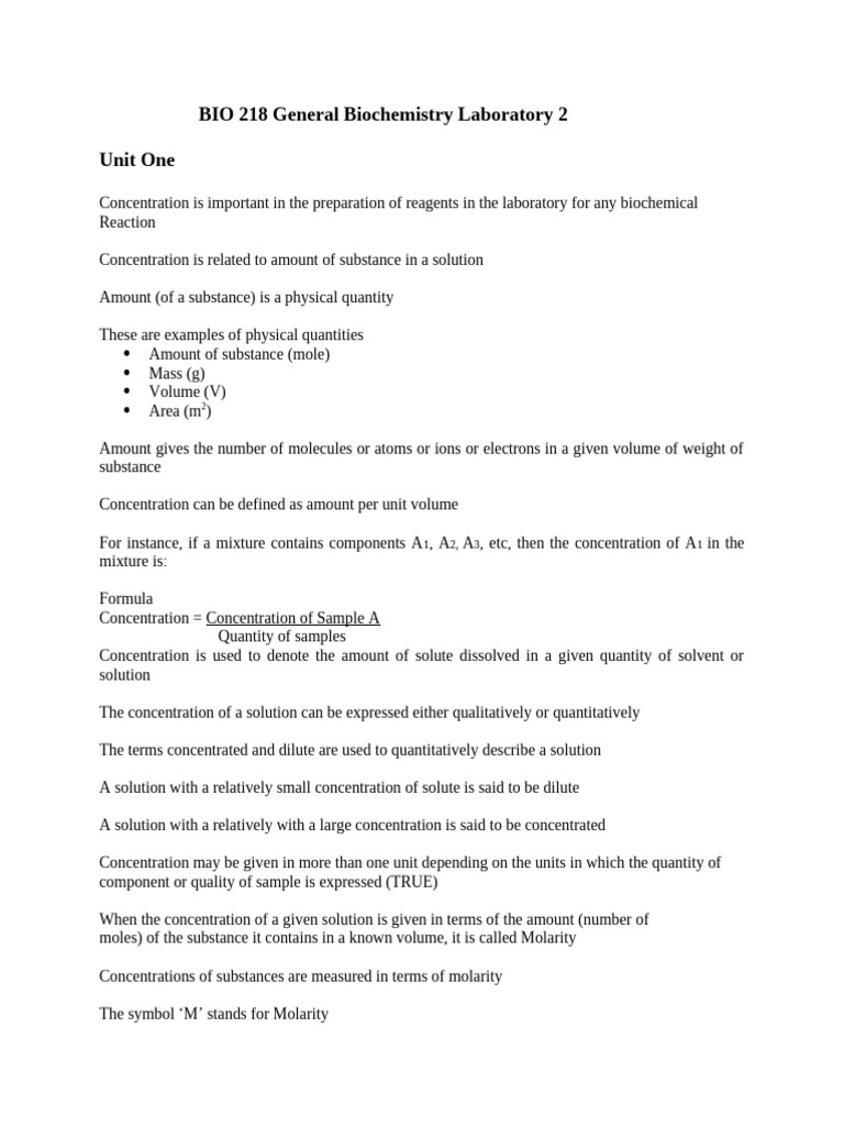 BIO 218 General Biochemistry Laboratory 11 | PDF | Thin Layer ...