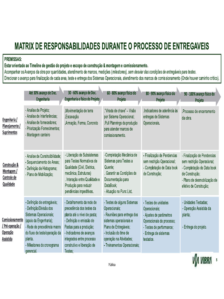 Matriz de Resposanbilidades No Tempo Do Projeto (RACI) | PDF