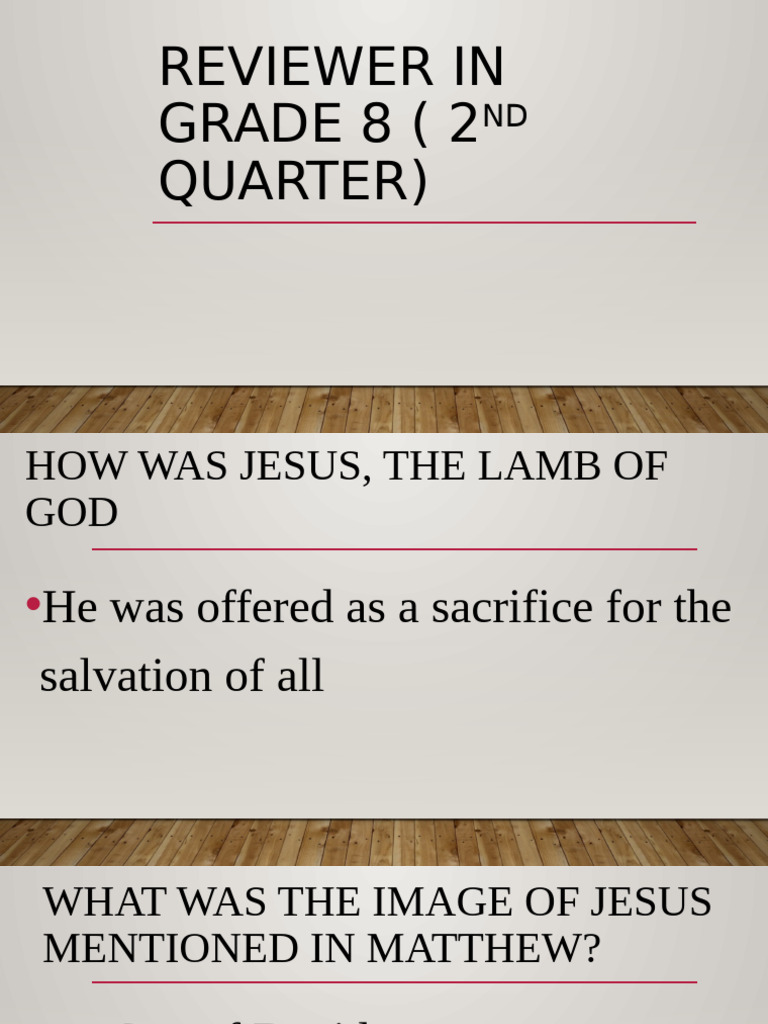 Reviewer in Grade 8 2nd Quarter | PDF