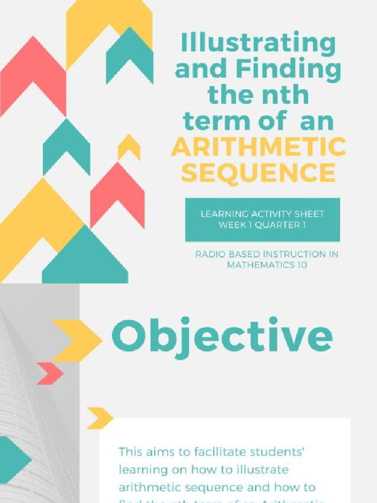 Illustrating Arithmetic Sequence | PDF