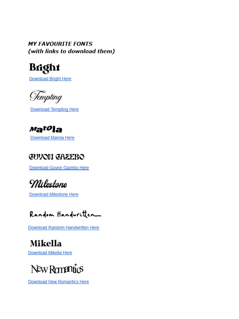 Fonts | PDF