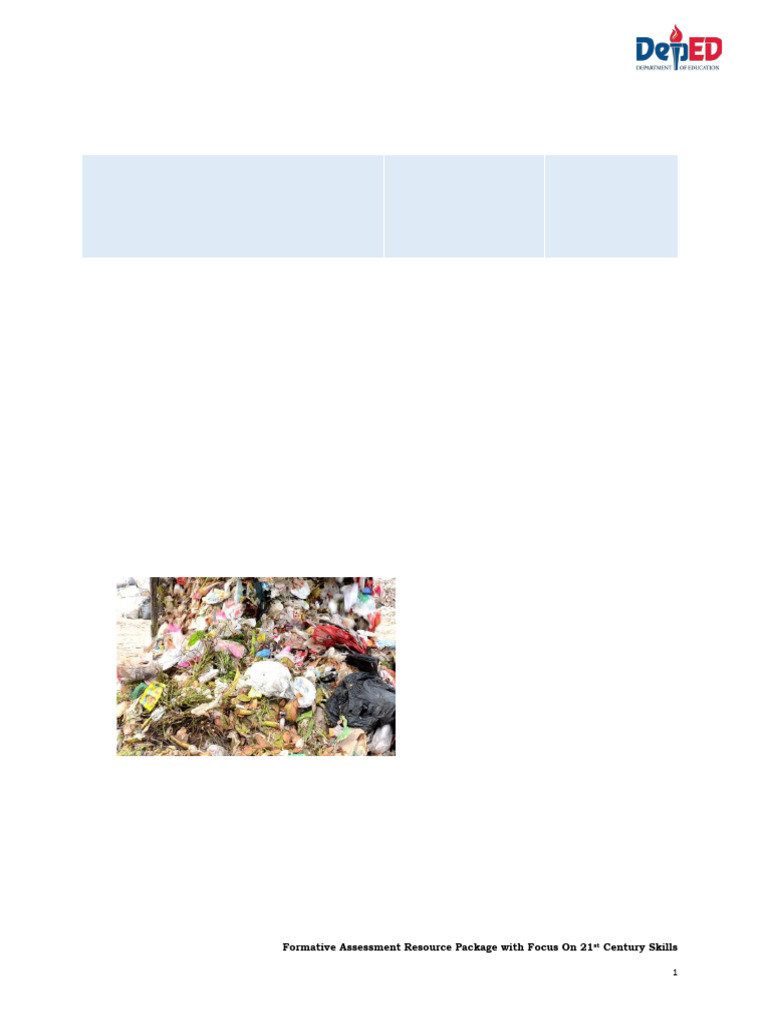 G4 Science LC6 Q1 Ramos-Pabalinas | PDF | Waste | Waste Management